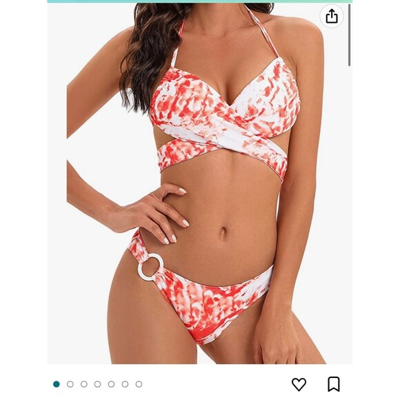 Bikini tie dye Tennessee Vols colors medium - Picture 1 of 6